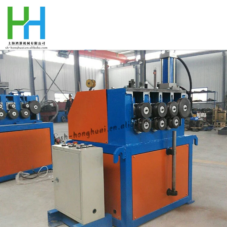 Seven-roll spiral profile tube coiling machine Heat exchanger tube rounding machine One-time forming tube bending machine