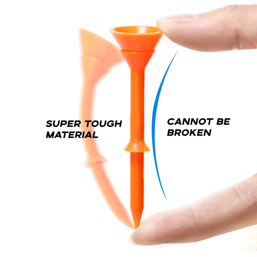 Wholesale Double Layer Plastic Golf Tee  Reduce Friction Large Cup Top for Ball Holder  3 1/4-Inch Stable and Durable Golf Tee