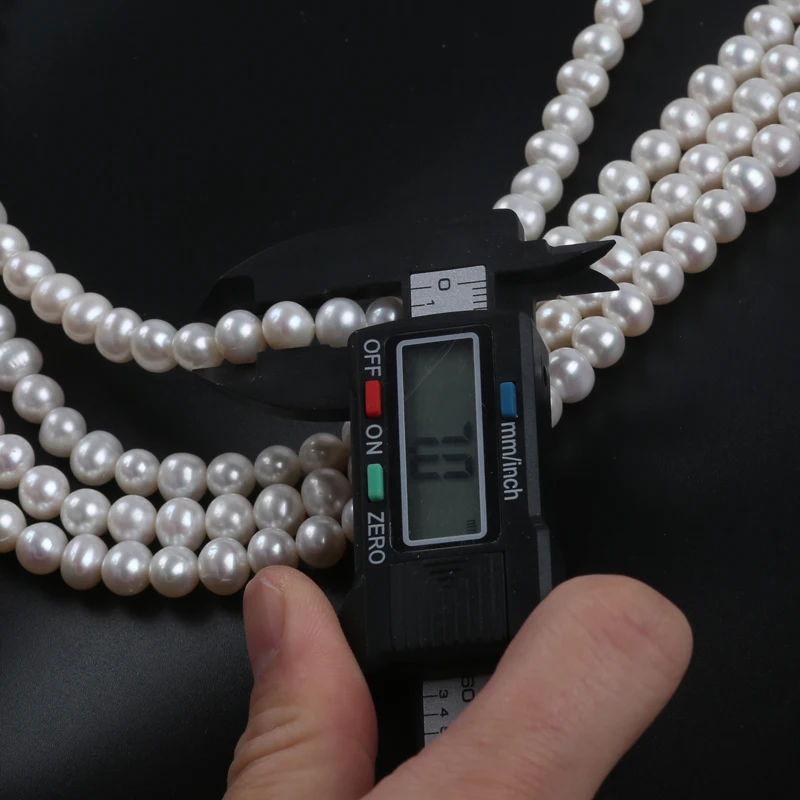 7-8mm 5A 4A 3A 2A A B C D Natural white Loose Real Fresh Water Potato Pearl Beads Strand for jewelry making