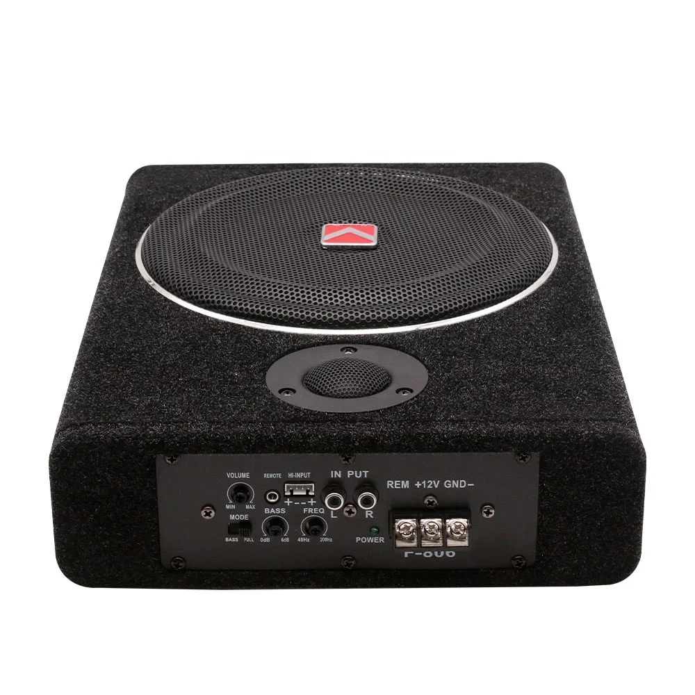 wholesale super thin 12V 8 inch Dj subwoofer 600W car flat audio subwoofer high quality car audio underseat subwoofer