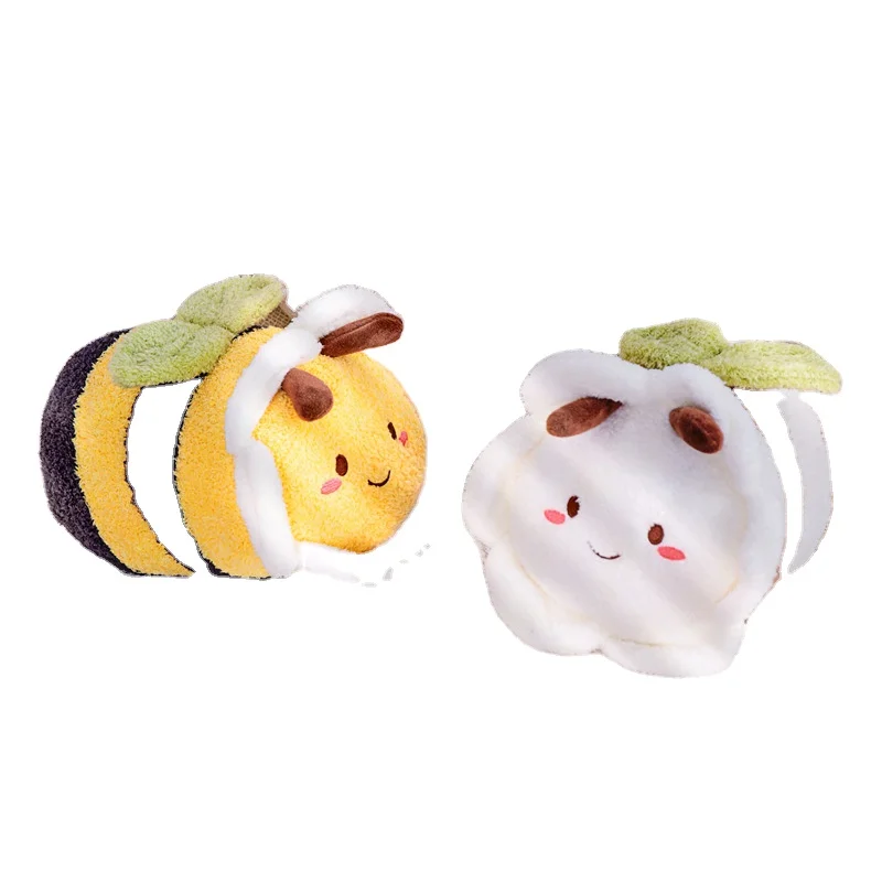 30cm Cute Flower Face Honey Bee Plush Toy Lovely Hornet Bee Stuffed Soft Dolls Gift for Girl Boy Home Decor