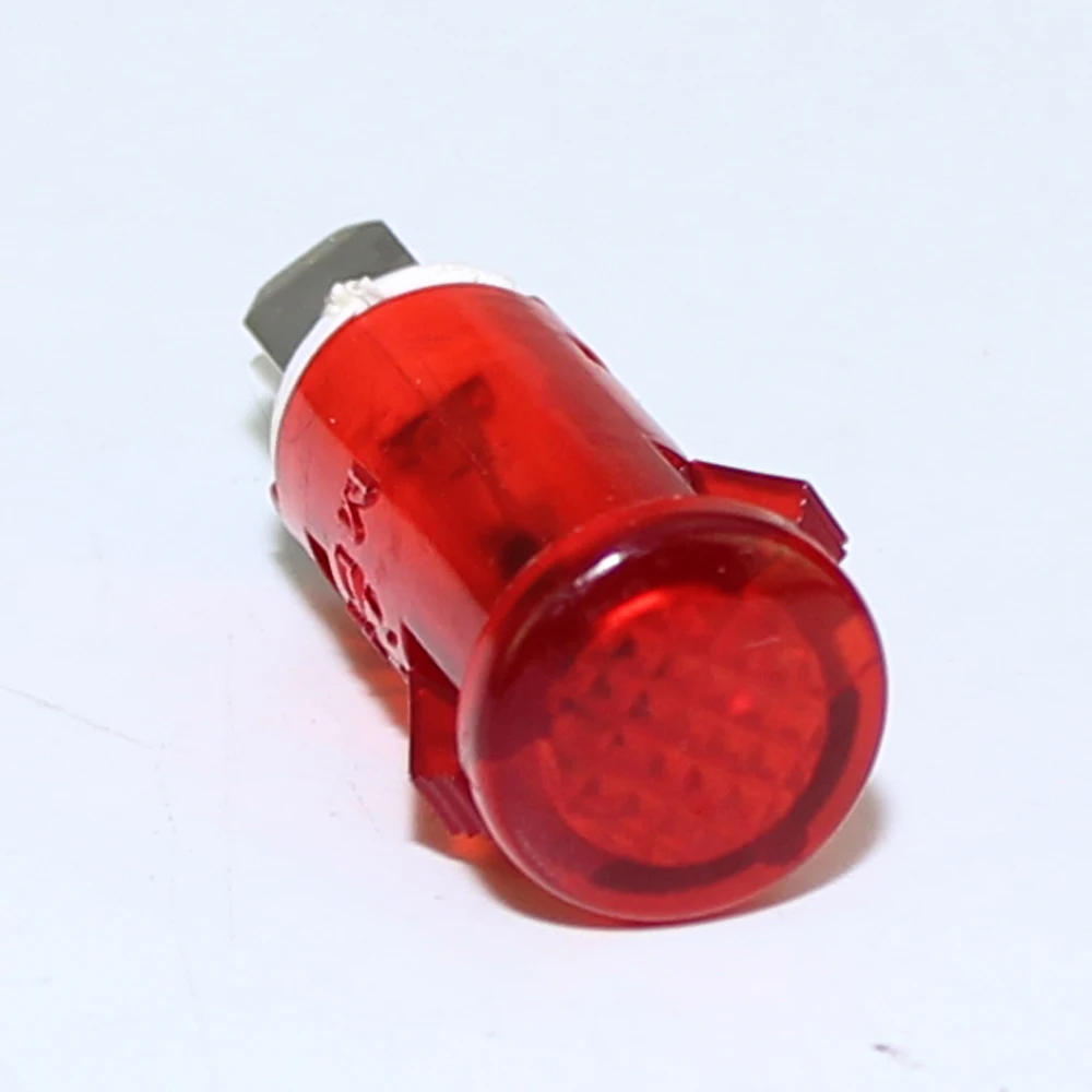 12V 24V 110V 220V Led indicator plastic 10MM Red Green Yellow led round plastic lights Plastic indicator light