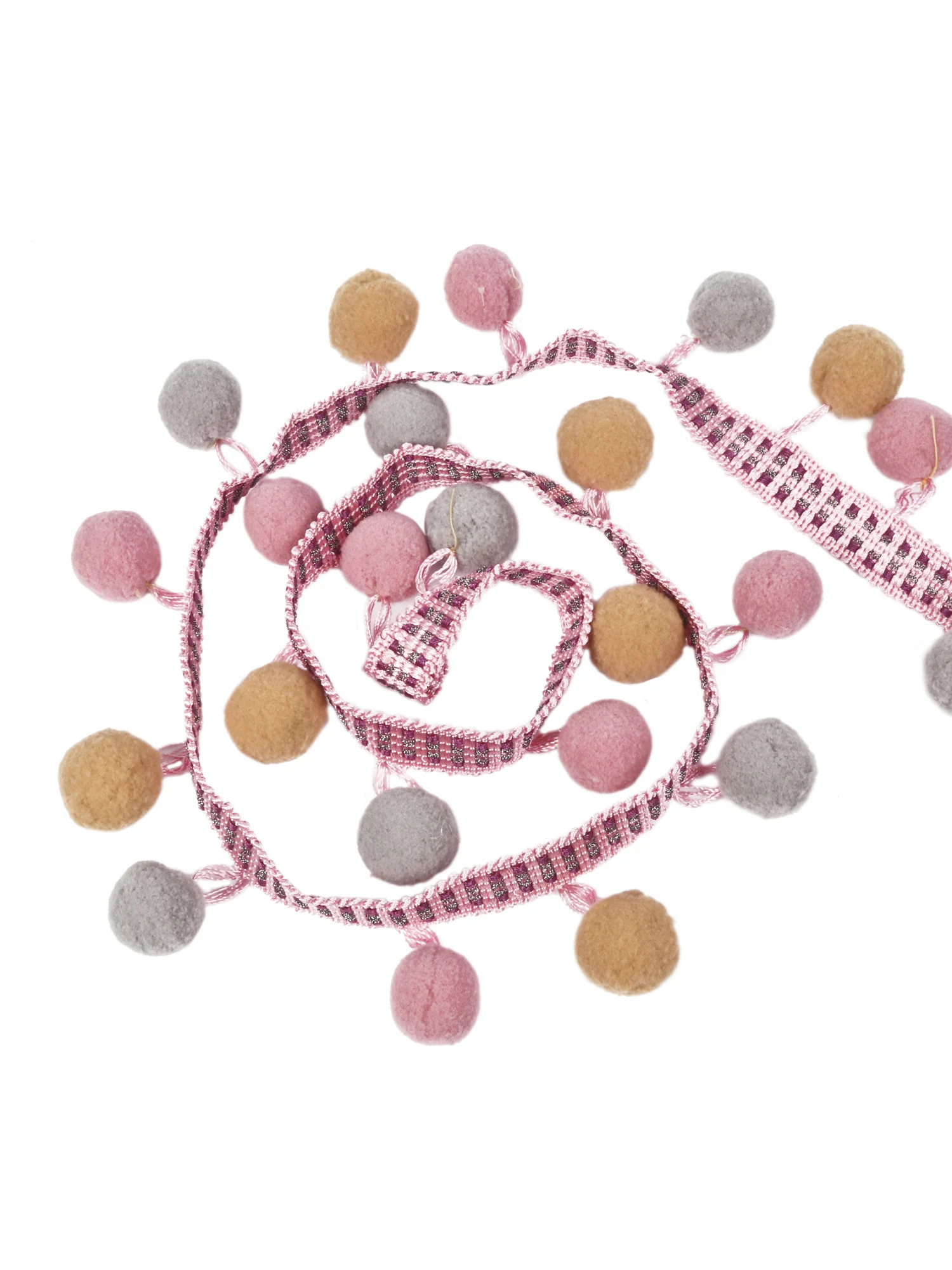 
Wholesale Hot Sale Curtain Pillow Fabric Fringe Tassel pom pom trim 