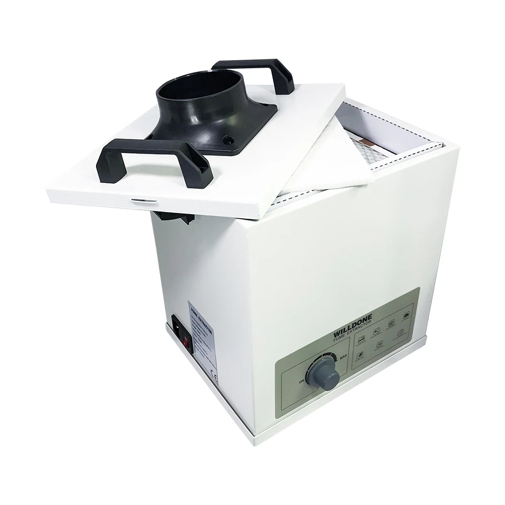 120W Mini Tiny Nail Beauty Salon Fume Extractor Smoke Absorber for Jewelry Shop, Welding Soldering Purpose