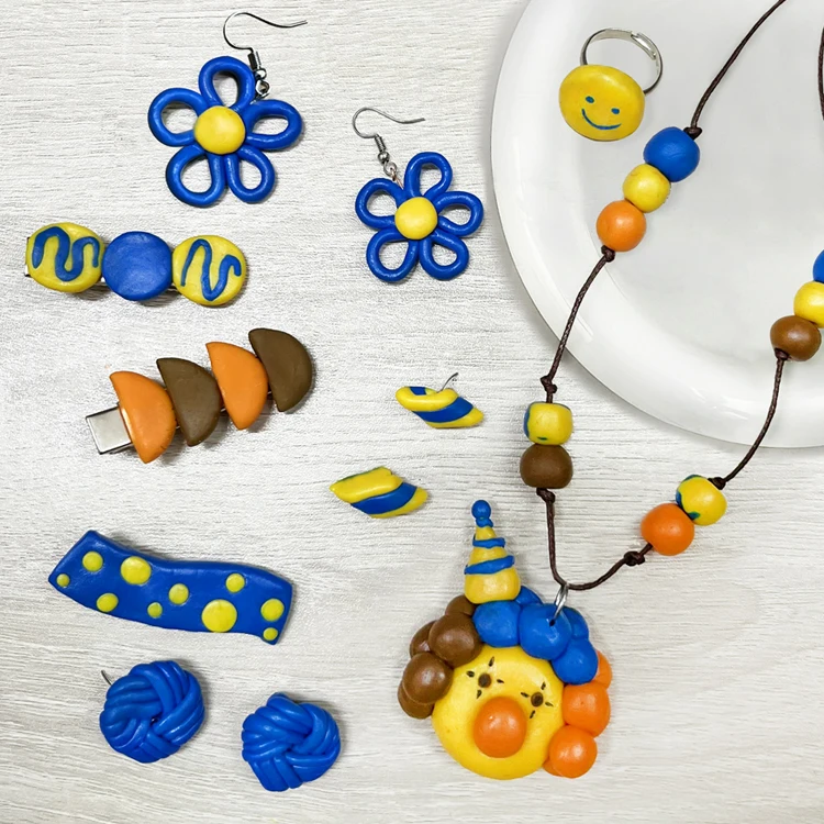 Art Craft Kids DIY Clay Jewelry  Oven Needed Kids DIY Craft Kit