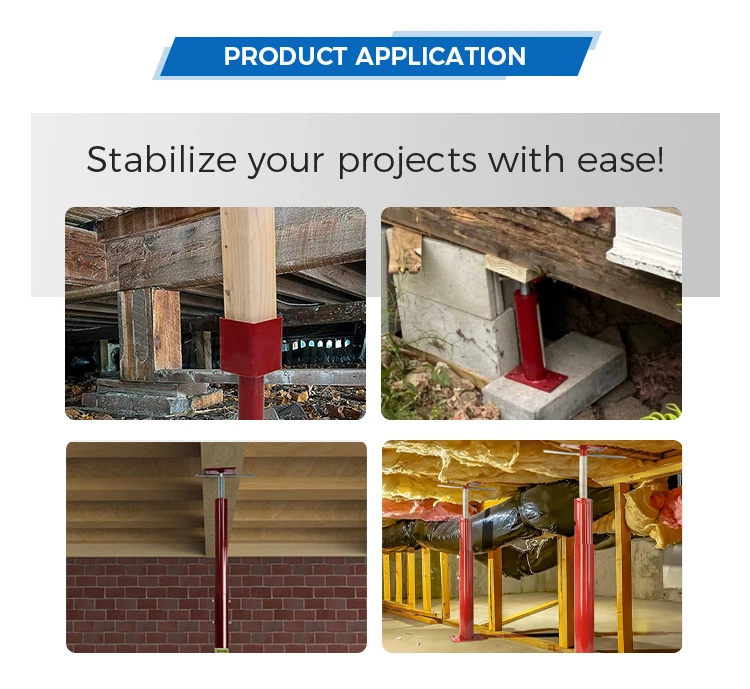 36 inch Max Height Basement Floor Jack Post 1-10 Ton Heavy-Duty Tall Support Jack Steel Stand Lift Jack Stand with turning bar