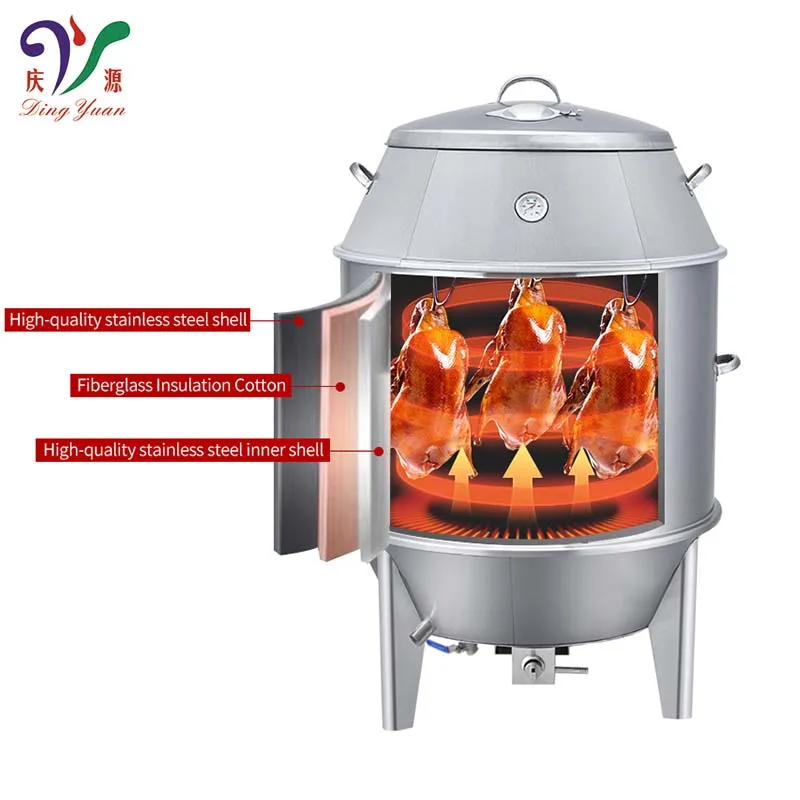 Chinese-Style Stainless Steel Commercial LPG  Roast Chicken Oven Machine