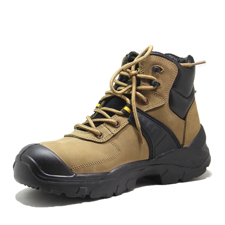 New style high heel steel toe safety shoes for men