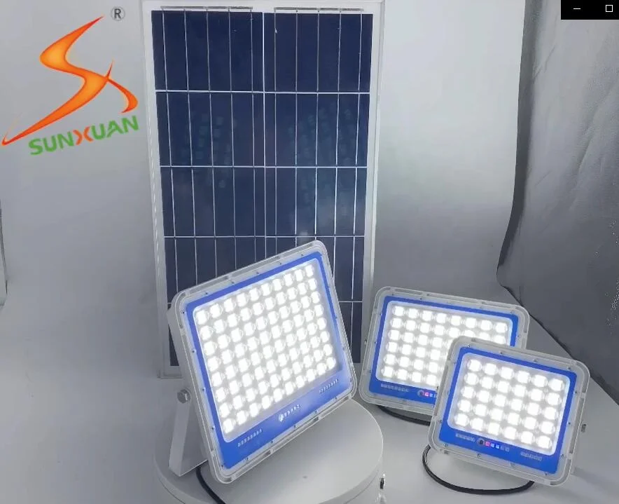 100W 200W 300W Solar Lights Outdoor Waterproof Solar Powered Security Lighting Floodlight Solar Flood Lights Dusk to Dawn