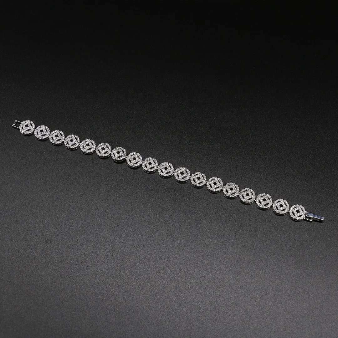 Guangzhou Fashion Jewelry Factory OEM and ODM Hot Sale Nigeria CZ Necklace Earring Bracelet Ring 4pcs Jewelry Set