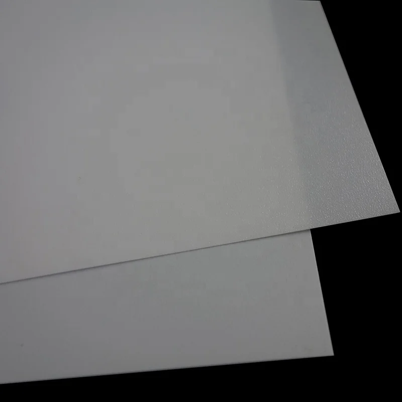 Sand-matte white polypropylene sheet frosted white pp sheet for stationery use