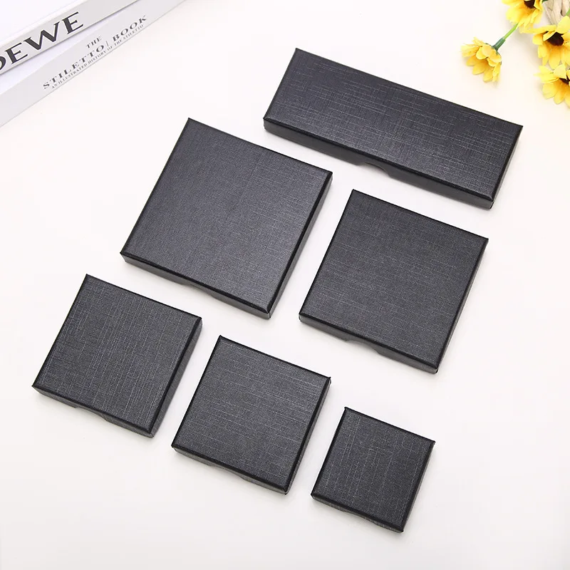 New Gift Box Explosion High 1.5 Necklace Ring Jewelry Box Simple Square Lenny Print Gift Box Wholesale