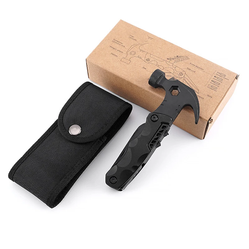 Style Outdoor Camping Survival Accessories Mini Safety Multi-Functional Hammer Multitool For Car Emergency