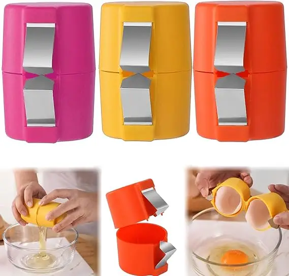 2025 New Custom wholesale Durable Egg Shell Opener Portable Egg Breaking Tool Kitchen