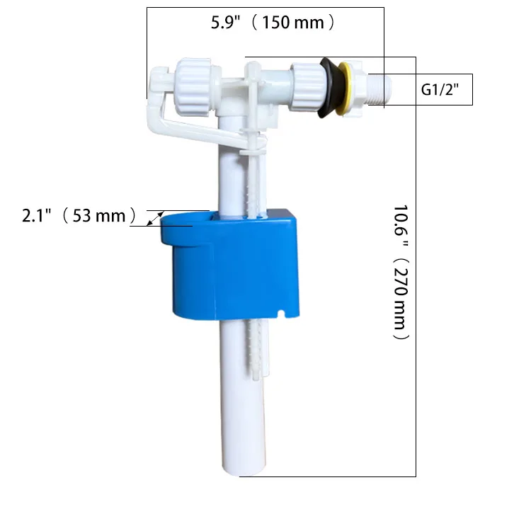 Special custom Perfect quality Adjustable Type Side Connection Toilet Fill Valve