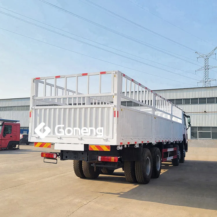 fennce stake truck second hand used cargo truck sinotruk howo 8x4 375hp 371 hp 336hp