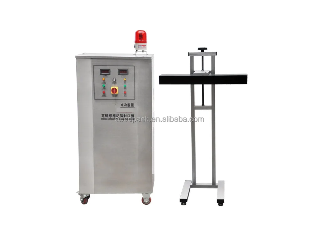 CE Standard Water Cooling Aluminum Foil Sealing Machine Jars Candy Food Canisters Plastic Bottle Induction Sealing Machine