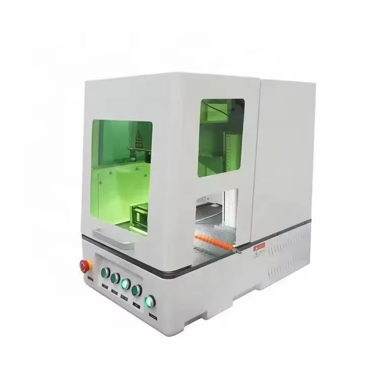 100W Fully enclosed marking machine protection laser engraving 3d for deep engraving silver, brass, aluminum, stainless steel