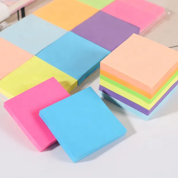 Zeamor Custom Design Stationary Fancy Office Plain Square Sticky Memo Note Pads Post Its Notes For Nurse