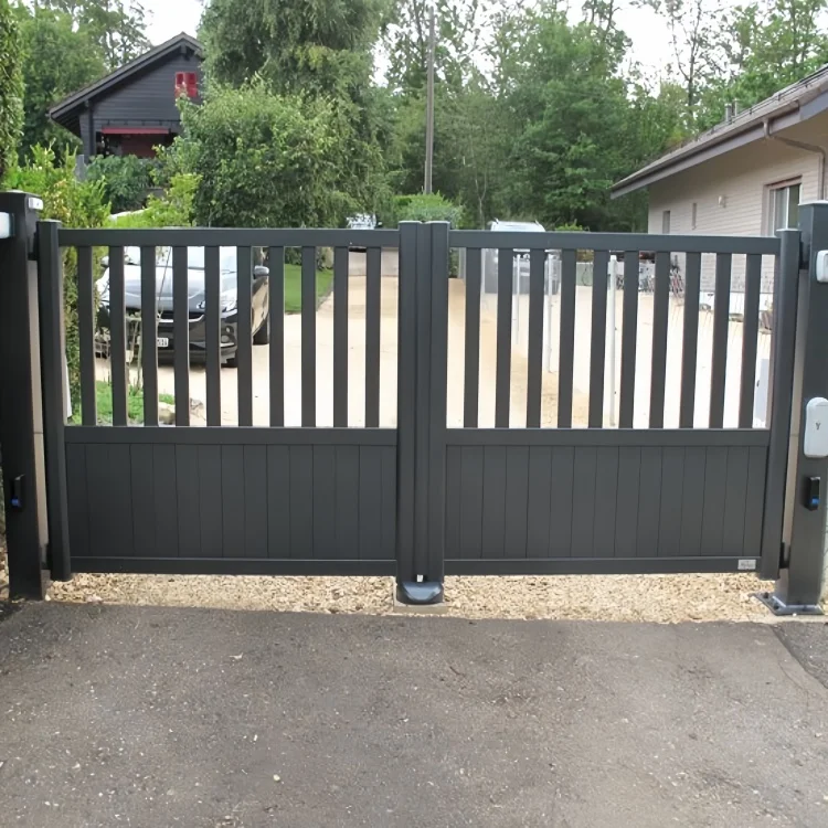 Promotion Driveway Gates Double Swing Driveway Gates Easily Assembled Door Aluminum Gate Design
