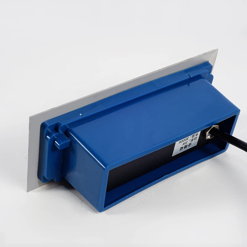 Modern indoor mini 1w 3w  12v  rgb stainless steel pc rectangular recessed stairway  inground garden  stairs led  step light