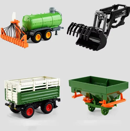 New Simulation Electric RC CAR Farmer Tractor Combine Harvester Multi Accessory Farm Remote Control Car Christmas Gifts