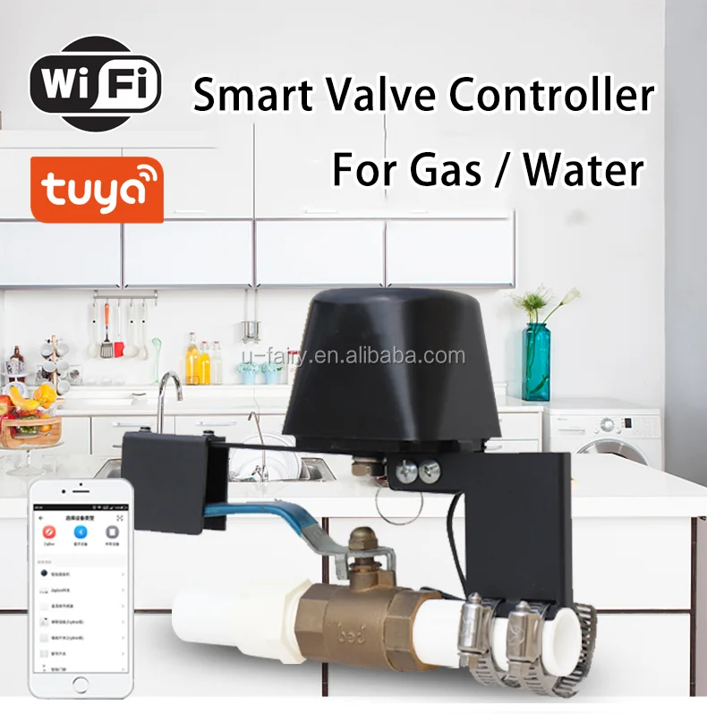 
Tuya Wifi Water Valve Control Smart Home Automation Wireless Compatible With Alexa And Google 