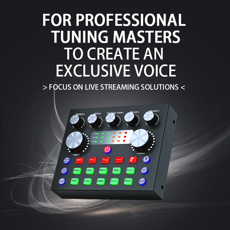v8s Sound Card audio interface Music mixer studio recording USB External Professional sing Live Broadcast V8 plus soundcard