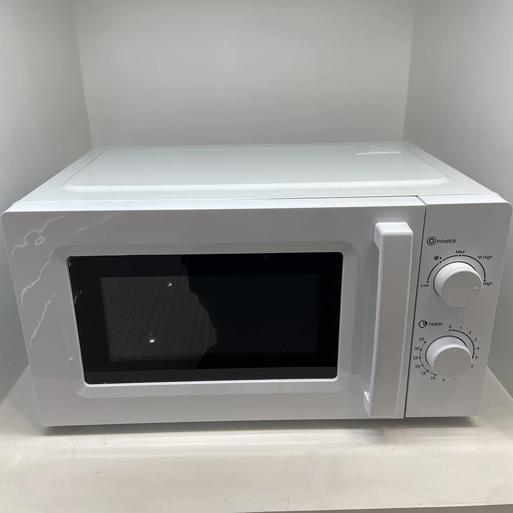 20 л белая полностью большая стеклянная дверь микроволновые уровни мощности цифровая микроволновая печь с хромированной ручкой