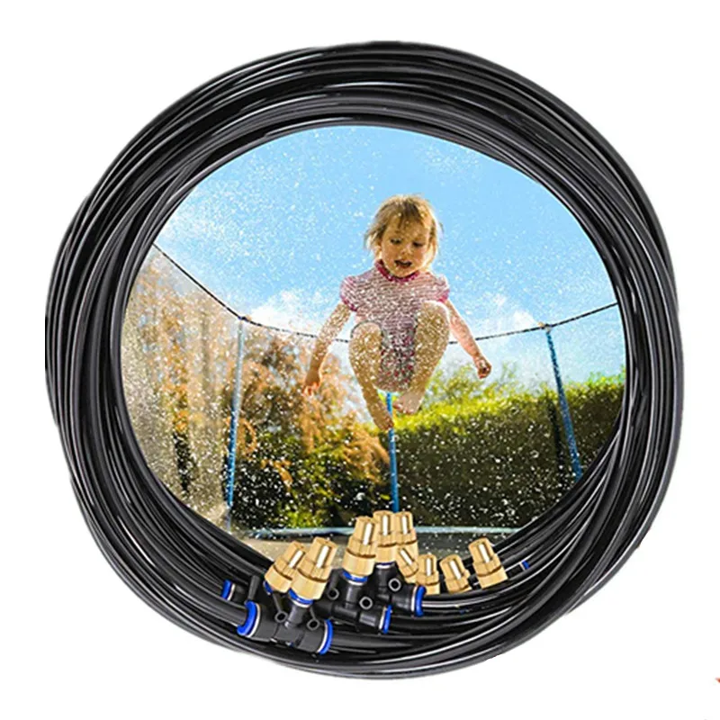 Outdoor Water Play Trampoline Sprinklers for Kids Fun Water Park Summer Games Yard Toys Sprinkler Birthday Parties Pool Parties