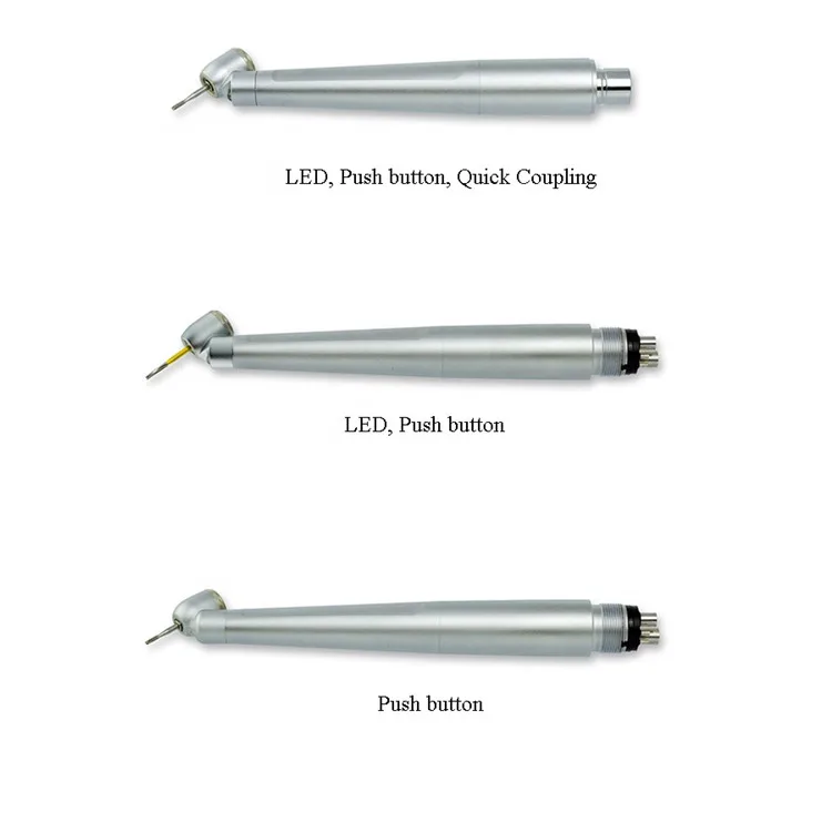 Dental lab equipment 45 degree High Speed Air Rotor with led light dental Handpiece Turbine