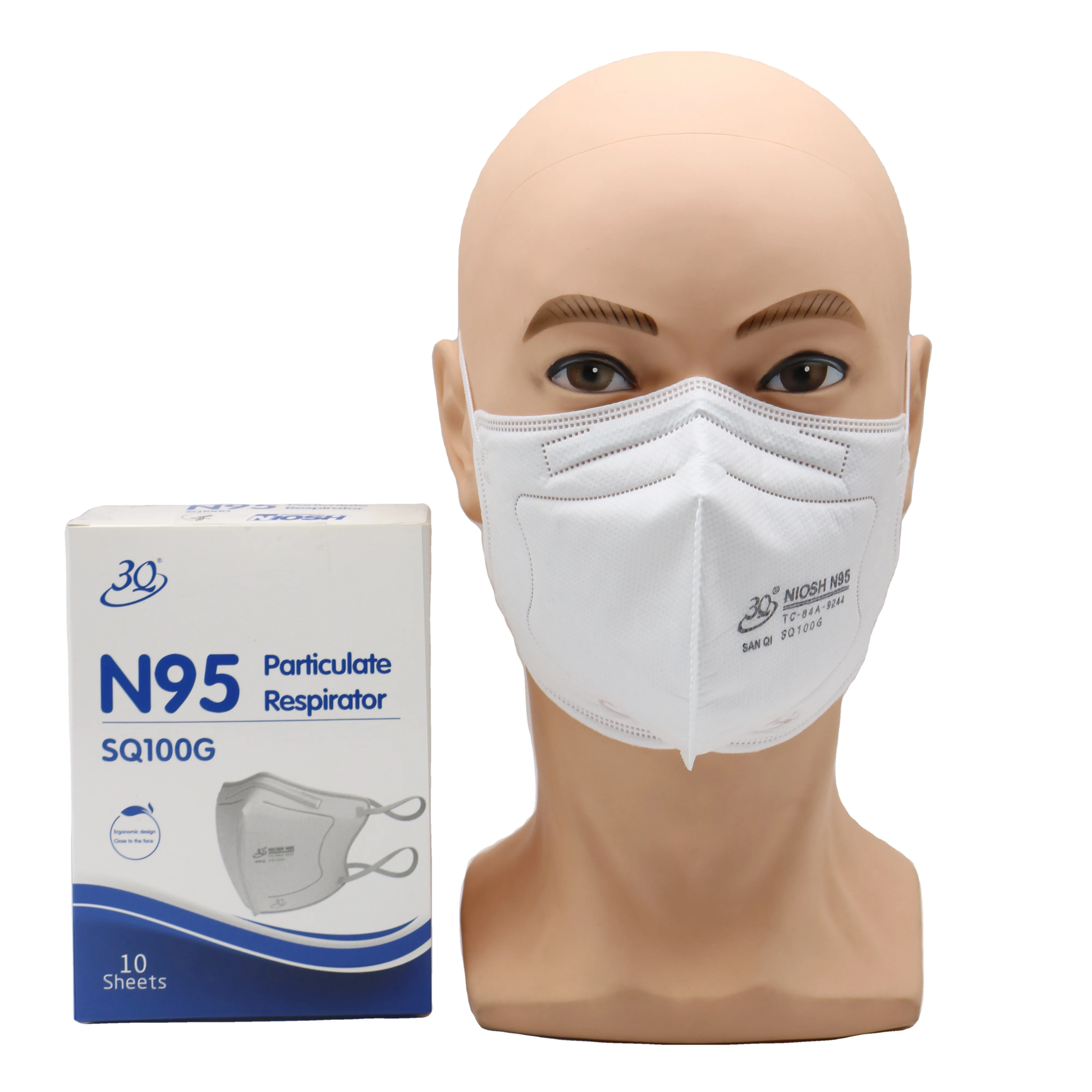 3Q Прямая поставка с завода в наличии N95 складная одноразовая маска Nosih