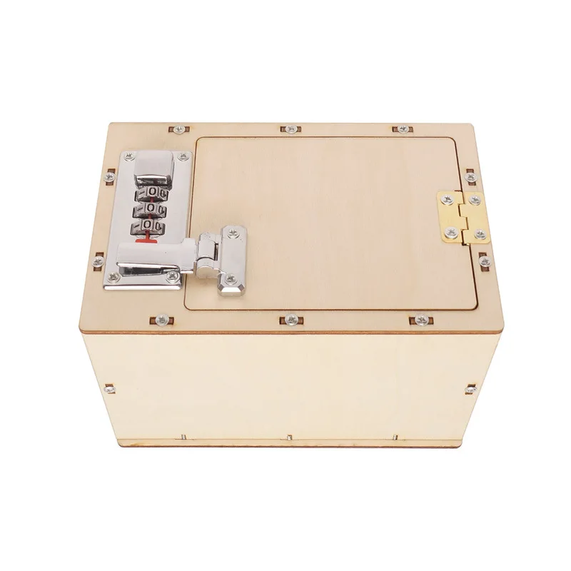 MI DIY Wooden Mechanical Lock Password Box Children Handmade Building Model Toys STEM Fun Science Experiment Kit for Kids Gift
