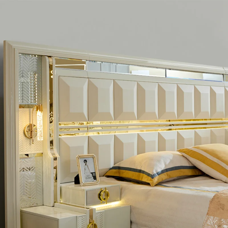 GC modern king size royal luxury bedroom sets furniture master home bed room hotel home frame other bedroom furniture