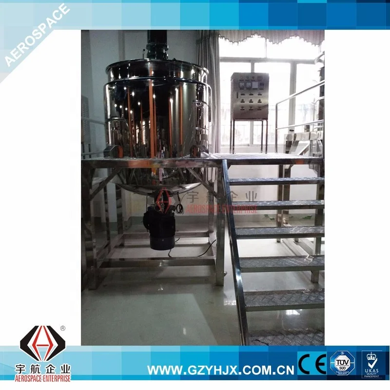 Cosmetic Homogenizer Chemical Mixing Tank Detergent Making Machine Dishwashing Liquid Mixer Soap Making Machine