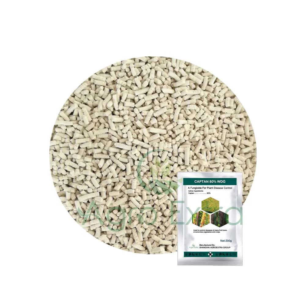 Китай, высокоэффективный фунгицид Captan 95% TC, 80% WP, 48% SC, 80% WDG