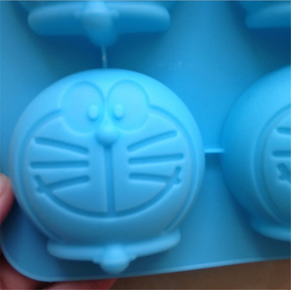 Custom Home Decorative DIY Crystal Dripping Cute Doraemon Bake Epoxy Silicone Resin Mold