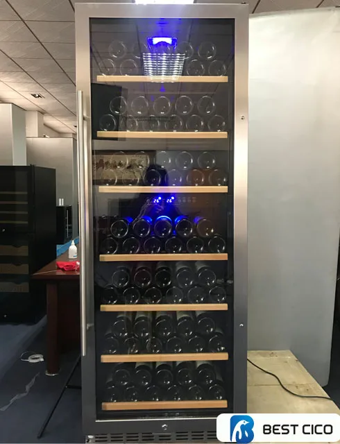 1.62m High Quality Compressor Wine Cooler luxury design wine refrigerator SF-128D