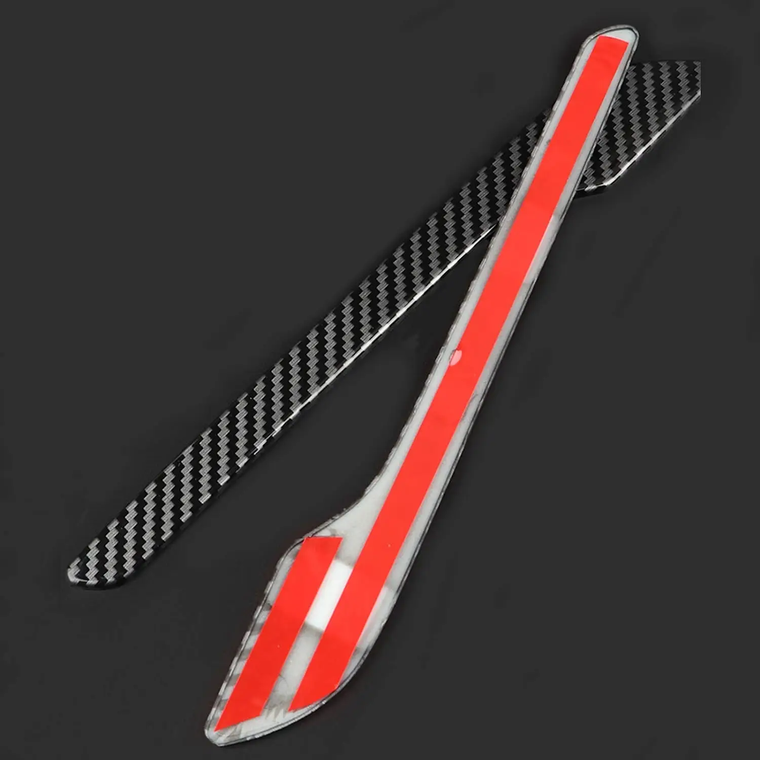 Car Interior Accessories Decoration Replacement Carbon Fiber Door Handle Trims Sticker Cover For Tesla Model 3