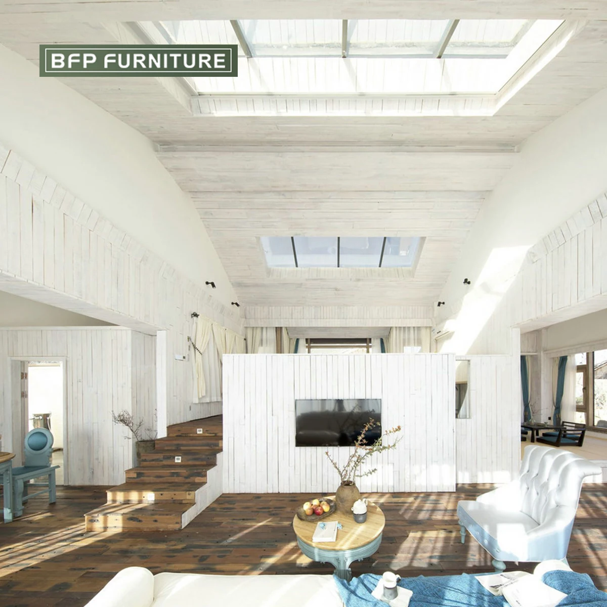 BFP Home Commercial Hotel Project Furniture Resort Villa Hotel Bedroom Furniture Solid Wood Style