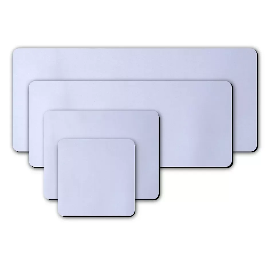 wholesale customized logo sublimation blank white natural rubber gaming mouse pad mouse mat