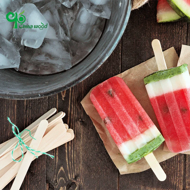 Custom Diy Wooden Toy Ice Cream Stick Food Grade Organic Wooden Ice Cream Sticks Safe for Humans