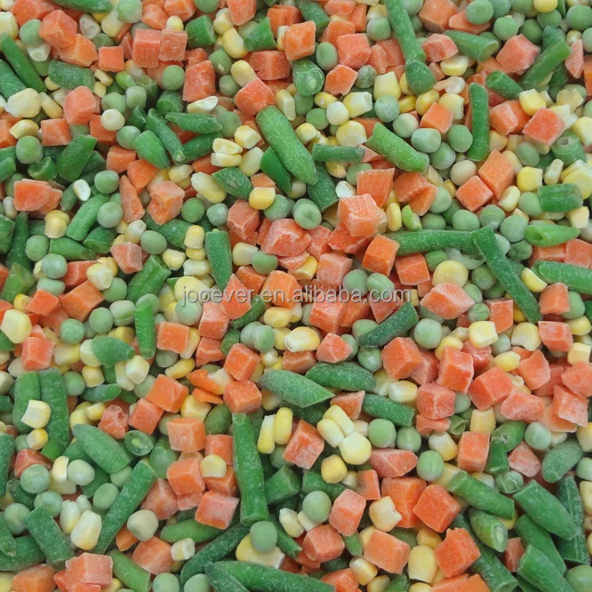 China HACCP BRC IQF Frozen Mixed Vegetables 4 way frozen product