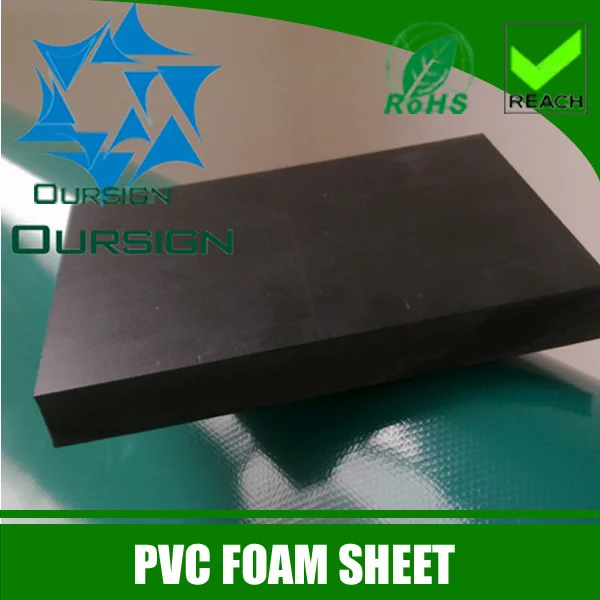 1220*2440MM black PVC Foam Sheet Used for stand decoration