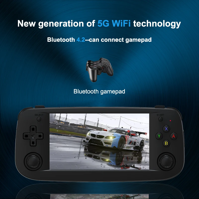 New 4.95 Inch Full View Handheld Game Player 4000 Games 5G Wifi Digital Game Console Anbernic RG503