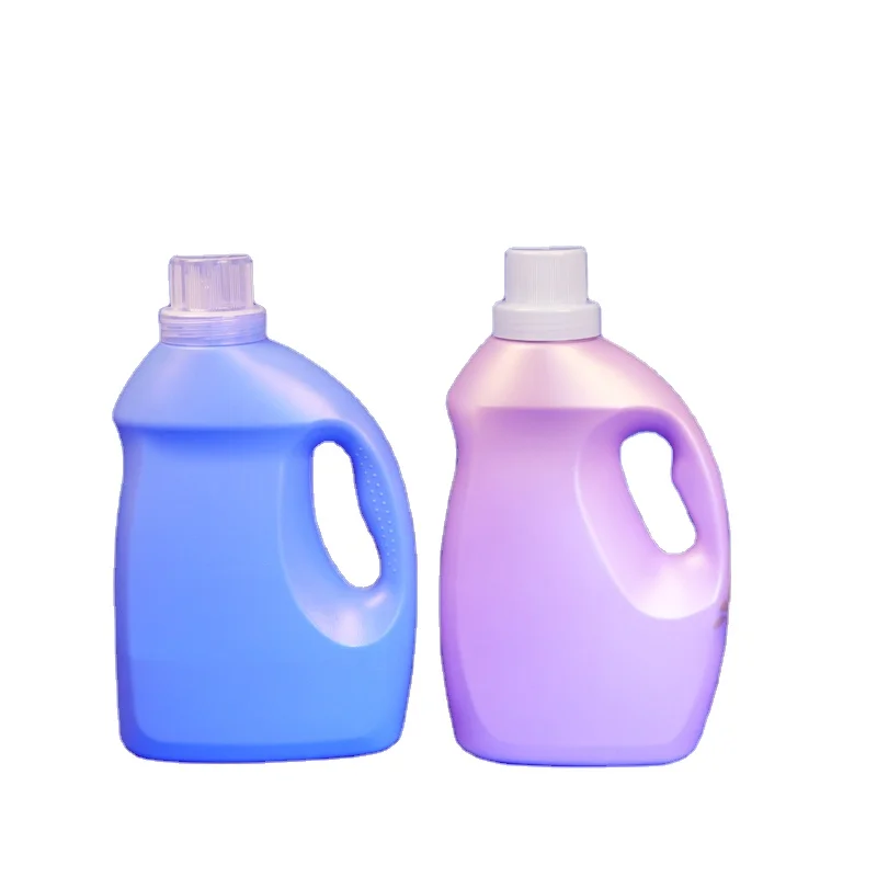 4L Laundry Detergent Bottle Plastic Empty Washing Liquid Bottle For Conditioner With Cap Bleach Bottle