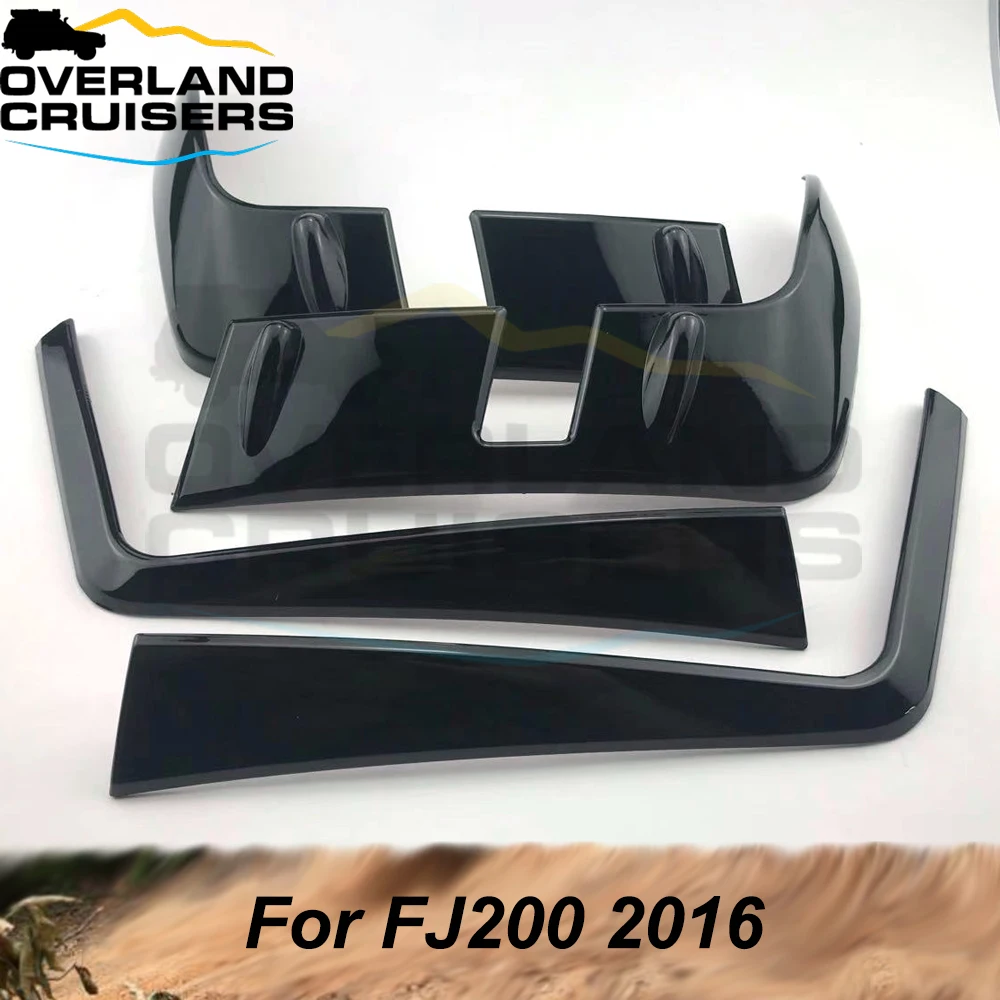 Новая модель, 4 шт., все черные задние фонари для FJ200 Land Cruiser 2016