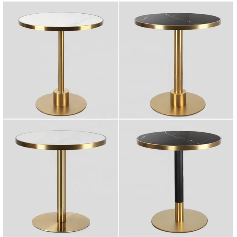 (SP-RT687) Luxury popular metal coffee tables dining tables