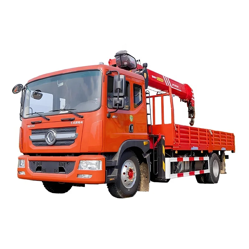 Dongfeng 4x2 самосвал установленный кран 5/6/7 тонн кулачный для продажи
