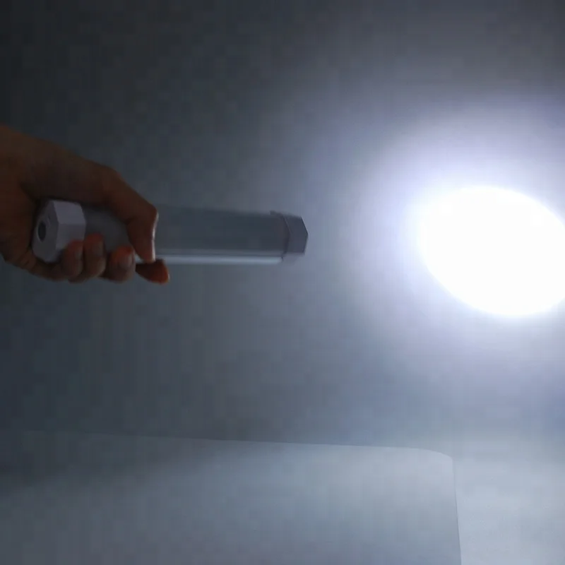 UY-Q8T Unique Octagon Design Lamp Magnetic USB Rechargeable White LED Torch Flashlight Light